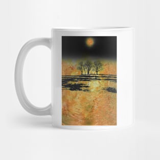 black sunset Mug